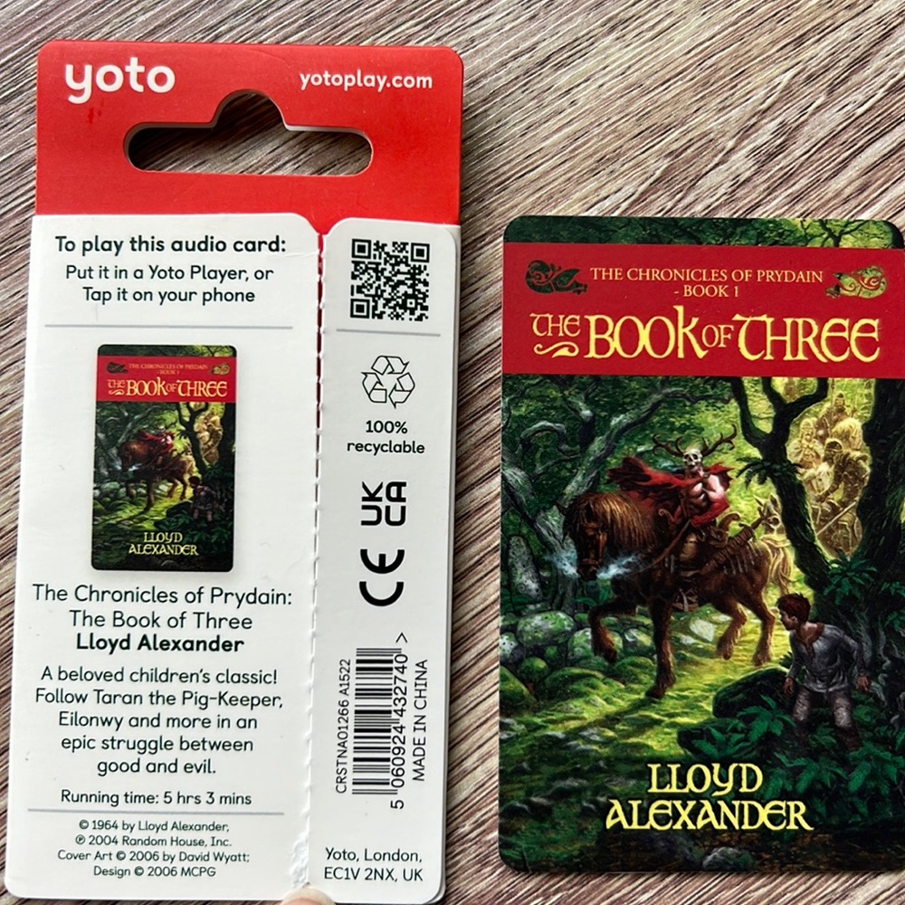 The Book of Three Yoto Card